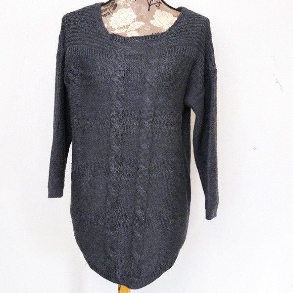 Debbie Morgan Sweaters - Debbie Morgan Gray Sweater Womens XL Tunic Style